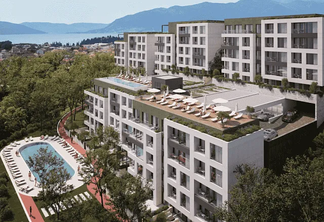 Moderner Wohnkomplex mit Meerblick in Tivat